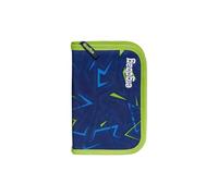 ergobag Federmäppchen Set 22-teilig, Lyra Buntstifte, Stundenplan-Fach, Kleingeld Fach, Lineal SpitzenreitBär - Dunkelblau