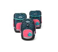 ergobag Fluo Zip Set Sichtbarkeits-Set pack cubo und cubo light gekauft nach Juli 2019 Set 3-teilig Pink