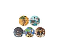 Ergobag Zubehör Klettie - Set 5 tlg. matt (Schatzjäger)