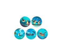 ergobag Klettie Set Motivwelt Themenwelt Klettflächen Sammelspaß Individualisierung Tropische Freunde - Türkis