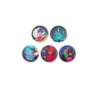 ergobag Klettie Set Unterwasser Feen - Bunt | Klettflächen von verschiedenen Themenwelt, ideal für den Sammelspaß, zum Tasuchen und die individuelle Gestaltung