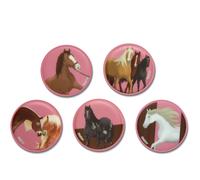 ergobag Klettiesset 5-Tlg. - Pferde im Galopp