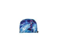 ergobag LED Zippie Superheld - Multi Colored | Schulranzen-Zubehör als Fronttasche mit Motivwelt für die Grundschule, inklusive blinkendem LED für mehr Sichtbarkeit