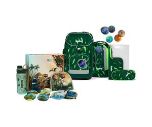 ergobag Maxi Jumbo Edition Schulrucksack Set 7tlg. inkl. Fan-Box (Bärtastisch Lumi)
