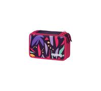ergobag Maxi Mäppchen Set 40-Teilig, Lyra Bunt- und Filzstifte, Kleingeld Fach, Lineal, Schere AmBärzonas - Lila