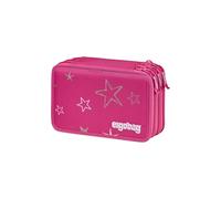 ergobag Maxi Mäppchen SternzauBär - Pink | 40-teiliges Set mit Lyra Bunt- und Filzstiften, Lineal, Schere und Kleingeldfach für einen gut ausgestatteten Schulalltag