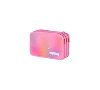 ergobag Maxi Mäppchen UnbesiegBär - Pink | Set mit Lyra Bunt- und Filzstiften, Lineal, Schere und praktischem Kleingeldfach für den Schulalltag
