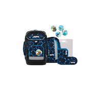 ergobag Maxi Set 6-teilig, ergonomischer Schulrucksack, Vorgänger-Kollektion, Grundschule, ideal für große Kinder ab der 1. Klasse Bärassic Garden - Hellblau