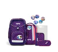 ergobag Maxi-Set Schulrucksack-Set PerlentauchBär LUMI Edition, 6-teilig