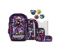 Ergobag Schulranzen-Set Pack AmBärzonas – 6-teilig, ergonomisch, 20 l – Lila