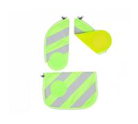 Ergobag Pack Cubo Cubo Light Sicherheits Zip-Set mit Reflektorstreifen Grün 3-teilig