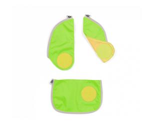 Ergobag Pack Cubo Cubo Light Wide Sicherheits Zip-Set Grün 3-teilig