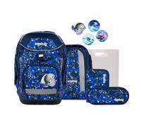 Ergobag Pack Schulranzen-Set 6tlg. inkl. Klettie-Set grau