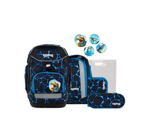 ergobag pack Schulranzen Set Bärassic Garden 6tlg. Colour Flash Edition