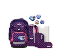 ergobag Pack Set ergonomischer Schulrucksack flexibel 6-teilig Set 1. Klasse Grundschule für Mädchen und Jungen