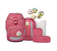 Ergobag Pack Schulrucksack-Set (6-tlg.) Lamas In Bärjamas pink