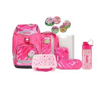 ergobag Pack Schulrucksack Set 8tlg. inkl. Brotdose und Trinkflasche (KuntBärbuntes Einhorn Neo Edition)