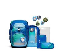 ergobag PACK Schulrucksack-Set DschungelfieBär Colour Splash Edition, 6-teilig