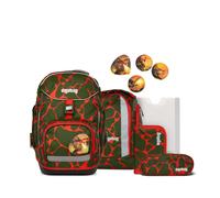 ergobag Pack Set Schulrucksack FeuerspeiBär – ergonomisch, 6-teilig, 1. Klasse