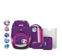 ergobag PACK Schulrucksack-Set LUMI Edition PerlentauchBär, 6-teilig