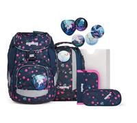 ergobag PACK Set PhantBärsiewelt Reflex Glow, ergonomischer Schulrucksack, Set 6-teilig