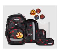 ergobag Pack Set Schulrucksack-Set TaekBärdo, 6-teilig Grau Rot 20 Liter