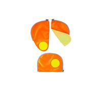 ERGOBAG Pack Sicherheitsset Fluoreszierende Zip-Flächen, 25cm, Orange