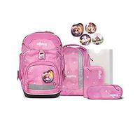 ergobag PACK Set Schulranzen-Set WolkenzauBär, 6-teilig Rosa 20 Liter 2025