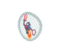 ergobag Reflexie Klettie Motivwelt Themenwelt Klettflächen Sammelspaß Individualisierung Roboter - Hellblau