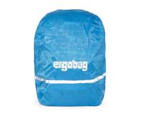ergobag Regencape 01293-10003-10 – wasserdicht, mit Reflektoren und Gummizug – Blau
