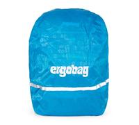 ergobag Regencape 01293-10003-10 – wasserdicht, mit Reflektoren und Gummizug – Blau