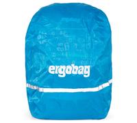 ergobag Regencape 01293-10003-10 – wasserdicht, mit Reflektoren und Gummizug – Blau