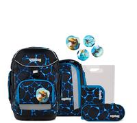 ergobag Pack Set ergonomischer Schulrucksack flexibel 6-teilig Set 1. Klasse Grundschule für Mädchen und Jungen