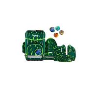 ergobag Schulranzen-Set cubo Light Set Bärtastisch - Grün
