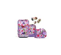 ergobag Schulranzen-Set cubo Light Set BlütenzauBär - Lila
