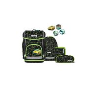 ergobag Schulranzen-Set cubo Light Set CyBär Race - Schwarz