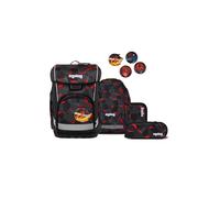 ergobag Schulranzen-Set Cubo Light TaekBärdo – extra leicht 780 g, ergonomisch, grau