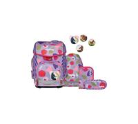 ergobag Schulranzen-Set cubo Set BlütenzauBär - Lila