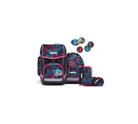 ergobag Schulranzen-Set cubo Set KorallBär - Lila