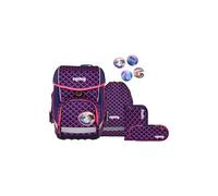 ergobag Schulranzen-Set cubo Set PerlentauchBär - Lila