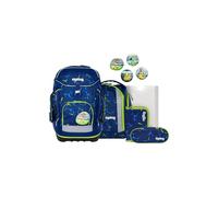 ergobag Maxi Set 6-teilig, ergonomischer Schulrucksack, Vorgänger-Kollektion, Grundschule, ideal für große Kinder ab der 1. Klasse SpitzenreitBär - Dunkelblau