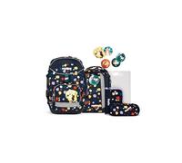 ergobag Schulranzen-Set Pack Set Bärnsteinhöhle - Dunkelblau