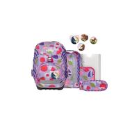 ergobag Schulranzen-Set Pack Set BlütenzauBär - Lila