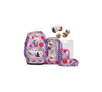 ergobag Schulranzen-Set Pack Set BlütenzauBär - Lila