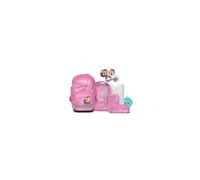 ergobag Schulranzen-Set Pack Set Bundle WolkenzauBär - Pink | Ergonomischer Schulrucksack flexibel, 7-teiliges Set für die 1. Klasse Grundschule, für Mädchen und Jungen, AW25/26