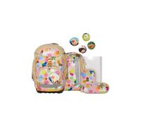 ergobag Schulranzen-Set Pack Set Flower PowBär - Beige