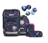 Ergobag Schulrucksack Set (5-tlg. ) cubo REFLEX GLOW-Edition, PhantBärsiewelt Glow + Gratis Seitentaschen im Wert von 19,99