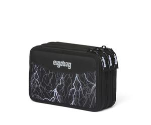 ergobag Schulzubehör REFLEX GLOW Maxi-Mäppchen, befüllt mit 3 Fächern Super Reflektbär