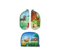 ergobag Zippies Schulranzen Zubehör Set 3-teilig für Kinder, Jungen und Mädchen Pferd - Pink