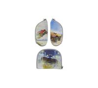 ergobag Zippies Schulranzen Zubehör Set 3-teilig für Kinder, Jungen und Mädchen Cartrucks - Bunt